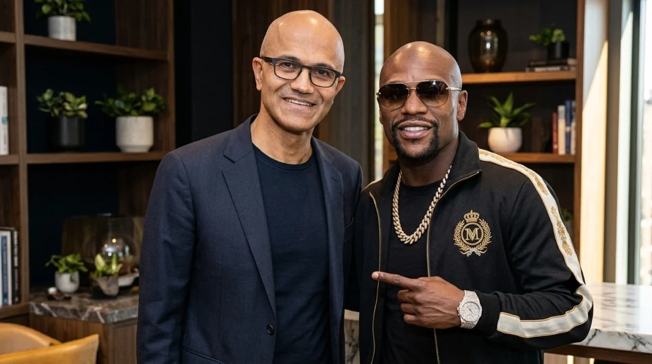 satya nadella and floyd mayweather